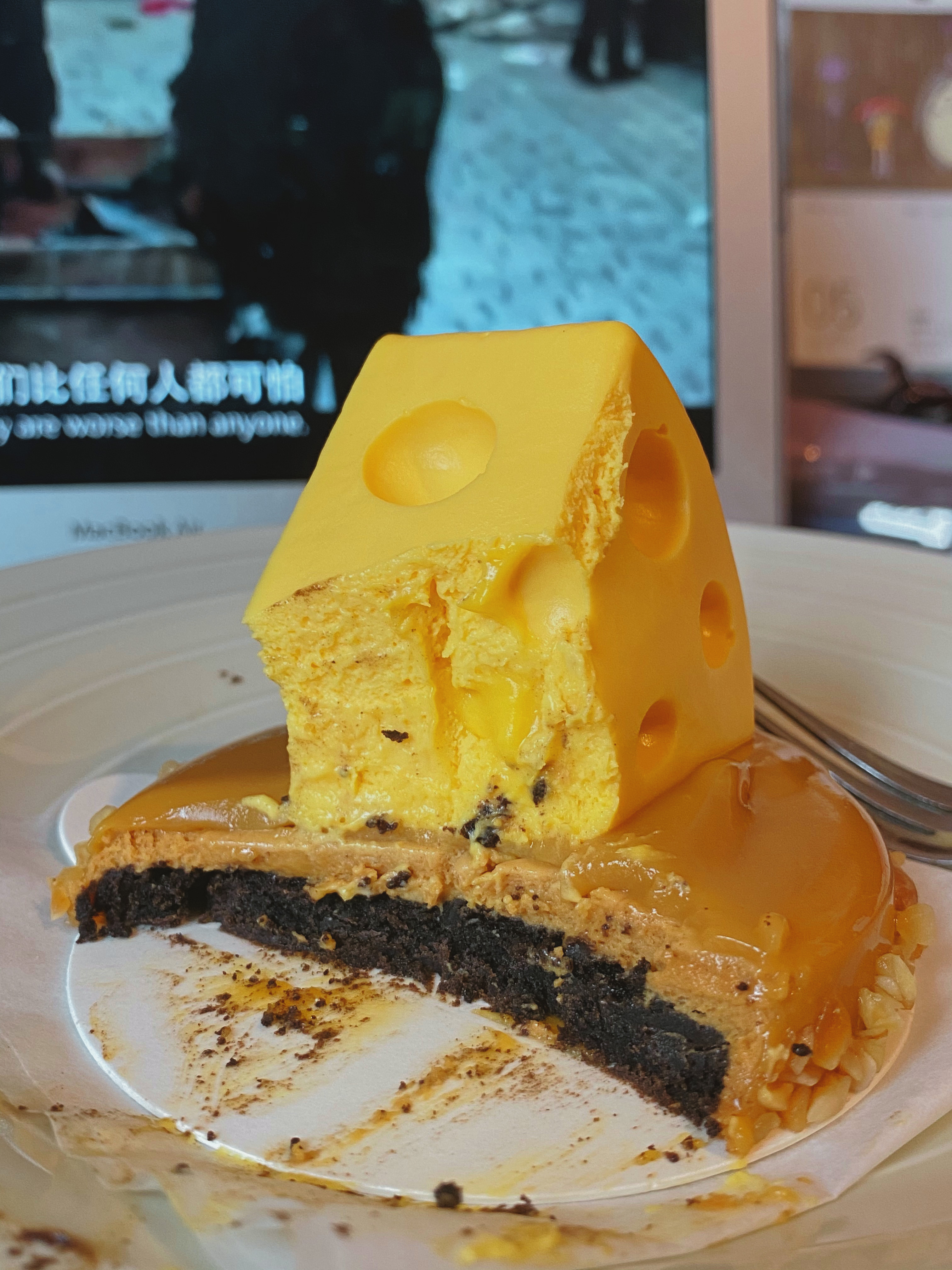 星巴克咸蛋黄芝士蛋糕图片