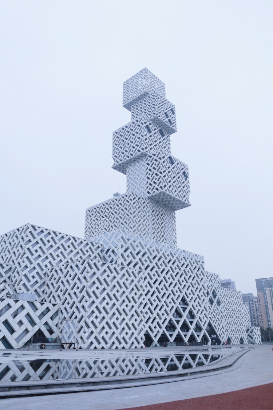 中国正方体的建筑图片